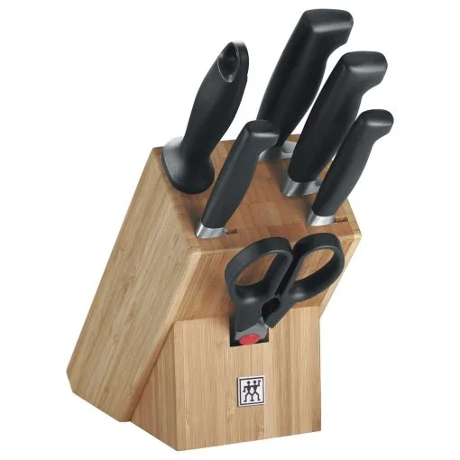 Zwilling Messerblockset 7-tlg, Natur -Küchenutensilien Verkäufe 35068 002 0 1